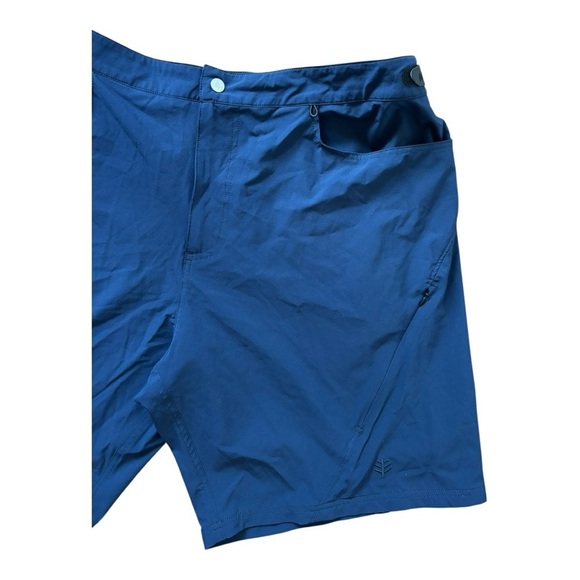 Coolibar Men's Calasa Tech Swim Trunks Size XL Navy UPF 50+ - Picture 3 of 14